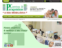 Tablet Screenshot of corretoraparagominas.com.br